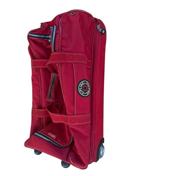 Kipling Bold Red Travel Duffel - Picture 7 of 16
